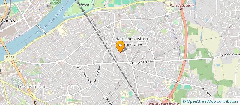 localisation de l'entreprise SCI LES ETOILES à SAINT-SEBASTIEN-SUR-LOIRE