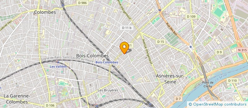 localisation de l'entreprise SCI LES ETOILES à ASNIERES-SUR-SEINE