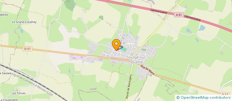 localisation de l'entreprise SCI LES ETOILES  SOULGE-SUR-OUETTE