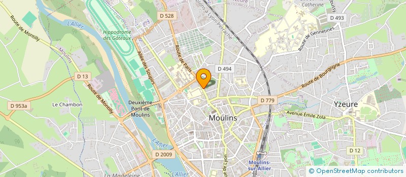localisation de l'entreprise SCI LES ETOILES à MOULINS