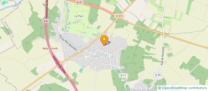 localisation de l'entreprise SCI LES ETOILES  CELY