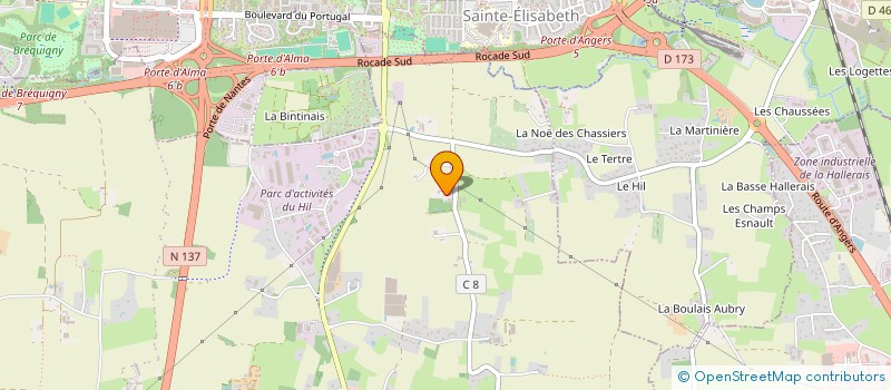 localisation de l'entreprise SCI LES ETOILES DE LA NOE  NOYAL-CHATILLON-SUR-SEICHE