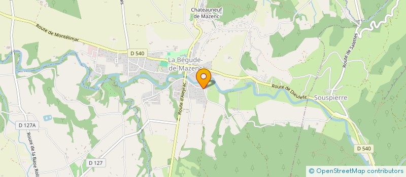 localisation de l'entreprise SCI LES ETOILES DE MAZENC  LA BEGUDE-DE-MAZENC
