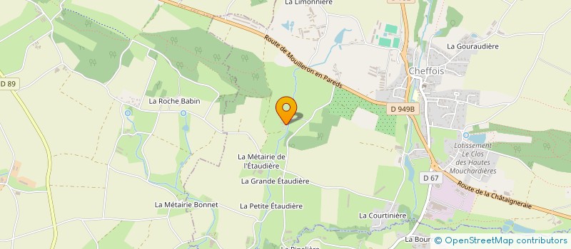 localisation de l'entreprise SCI LES ETREBIERES  CHEFFOIS