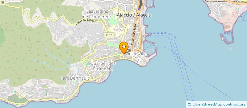 localisation de l'entreprise SCI LES EUCALYPTUS à AJACCIO