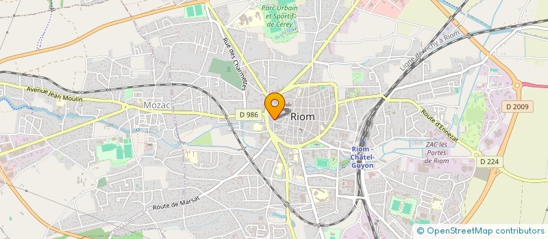 localisation de l'entreprise SCI LES EUCALYPTUS  RIOM