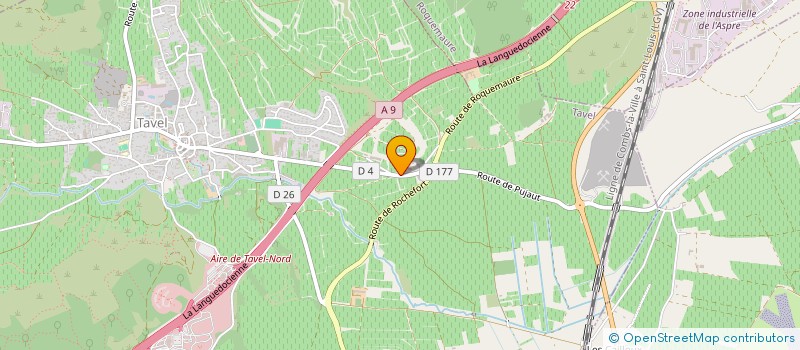 localisation de l'entreprise SCI LES EVERNEDES  TAVEL