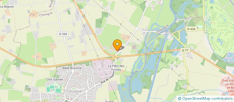 localisation de l'entreprise SCI LES EVIGNES  CHAVAGNE