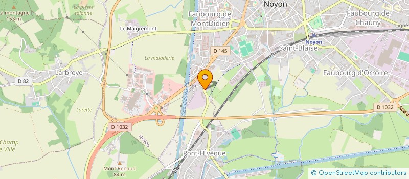 localisation de l'entreprise SCI LES EVOISSONS  PONT-L'EVEQUE