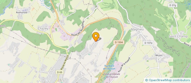 localisation de l'entreprise SCI LES EXTREMES  BELLEY