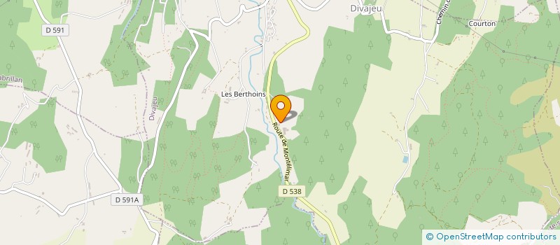 localisation de l'entreprise SCI LES EYBERT 1623  DIVAJEU