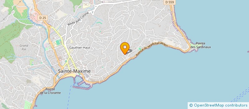localisation de l'entreprise SCI LES EYGAS à SAINTE-MAXIME