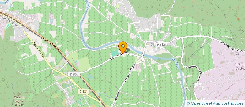 localisation de l'entreprise SCI LES FABREY  CHUSCLAN