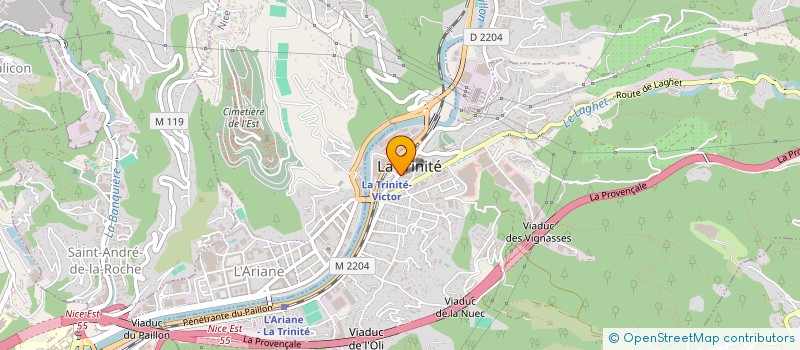 localisation de l'entreprise SCI LES FACULTES à LA TRINITE