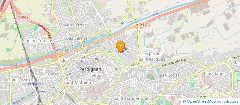 localisation de l'entreprise SCI LES FADRINES  PERPIGNAN