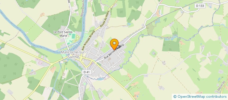 localisation de l'entreprise SCI LES FAIENCERIES  MALICORNE-SUR-SARTHE