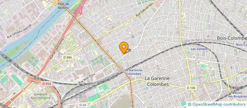 localisation de l'entreprise SCI LES FAINES  COLOMBES
