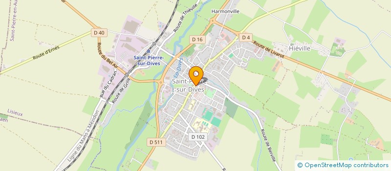 localisation de l'entreprise SCI LES FALAISES  SAINT-PIERRE-EN-AUGE