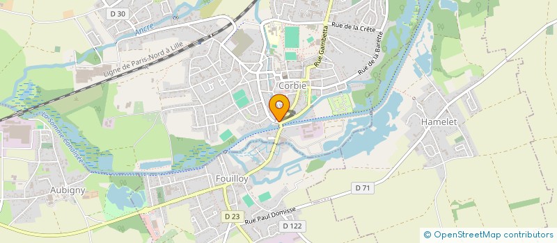 localisation de l'entreprise SCI LES FALAISES à CORBIE