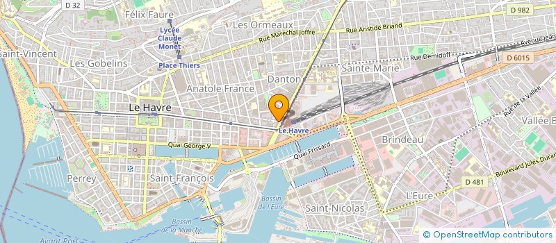 localisation de l'entreprise SCI LES FALAISES à LE HAVRE