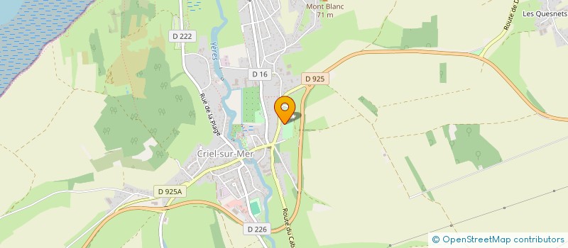 localisation de l'entreprise SCI LES FALAISES  CRIEL-SUR-MER