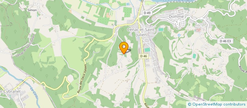 localisation de l'entreprise SCI LES FALAISES DU CONTE  CENAC-ET-SAINT-JULIEN