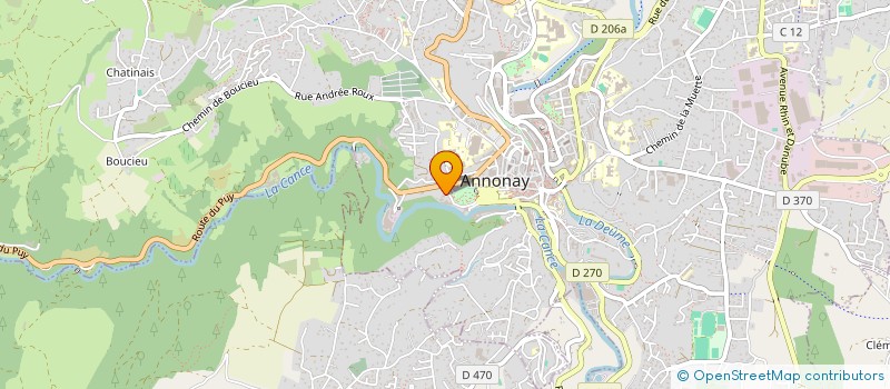 localisation de l'entreprise SCI LES FALCONS à ANNONAY