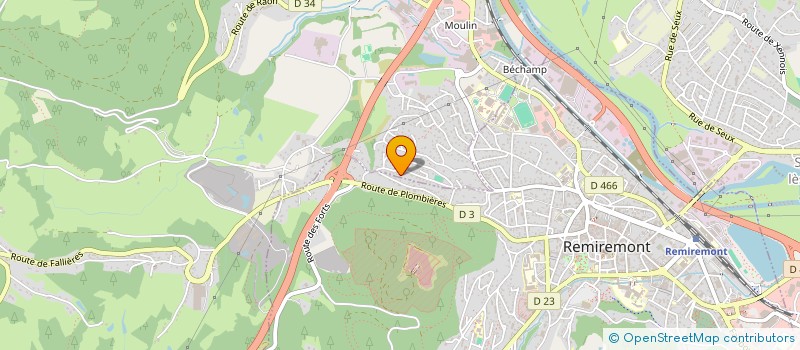 localisation de l'entreprise SCI LES FALLIERES  SAINT-NABORD