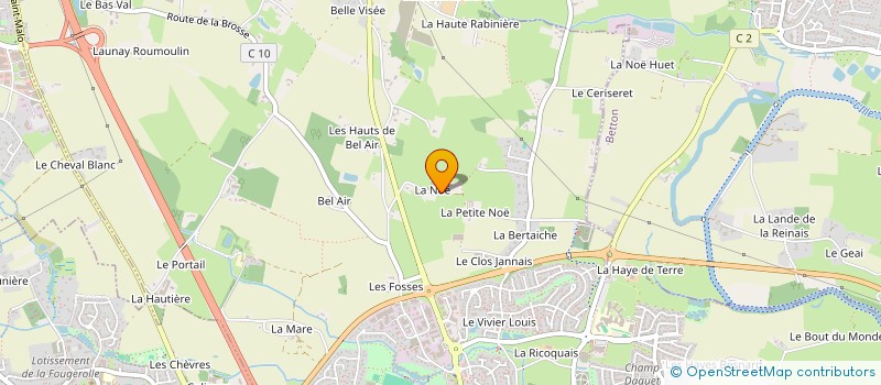 localisation de l'entreprise SCI LES FALUNS  SAINT-GREGOIRE