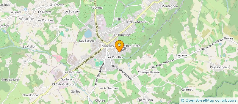 localisation de l'entreprise SCI LES FANGEATS  MACLAS