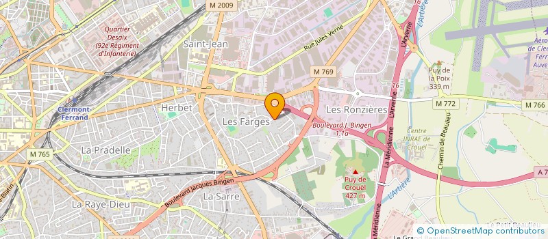 localisation de l'entreprise SCI LES FARGES  CLERMONT-FERRAND