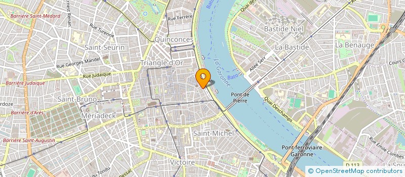 localisation de l'entreprise SCI LES FARINES  BORDEAUX