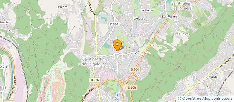 localisation de l'entreprise SCI LES FAUBOURGS  SAINT-MARTIN-DE-VALGALGUES