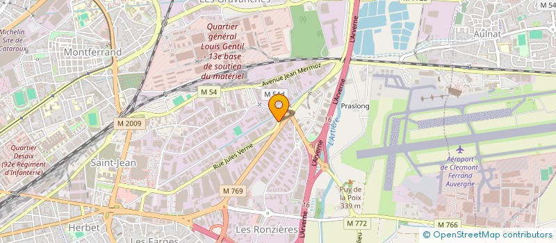 localisation de l'entreprise SCI LES FAUCONNIERS  CLERMONT-FERRAND