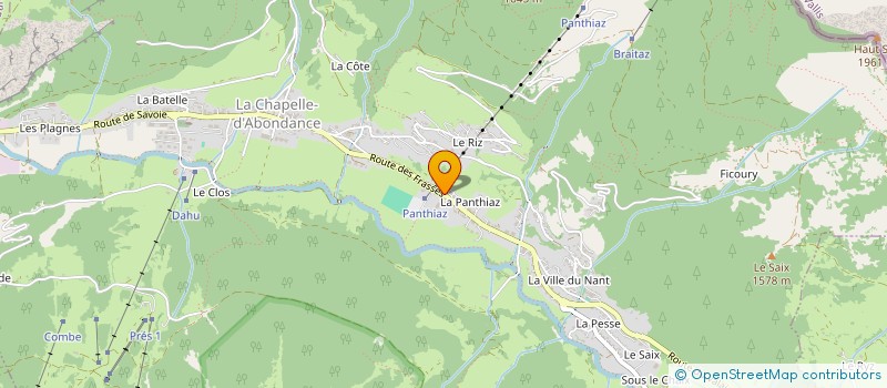 localisation de l'entreprise SCI LES FAUGES  ABONDANCE