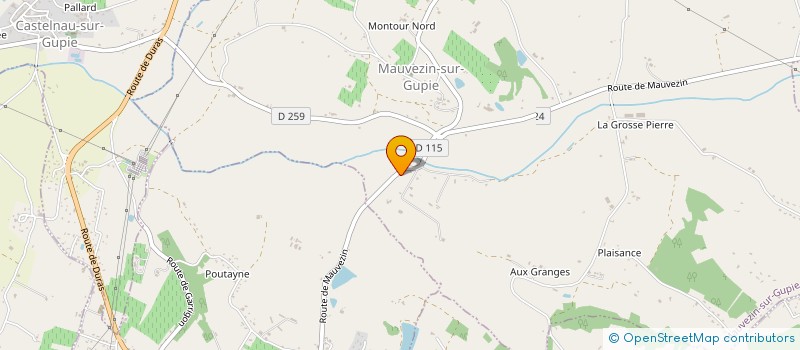 localisation de l'entreprise SCI LES FAUVES  MARMANDE