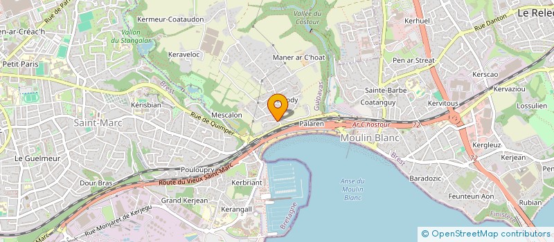 localisation de l'entreprise SCI LES FAUVETTES  GUIPAVAS