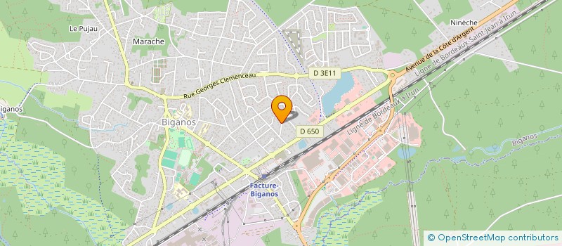 localisation de l'entreprise SCI LES FAUVETTES  BIGANOS