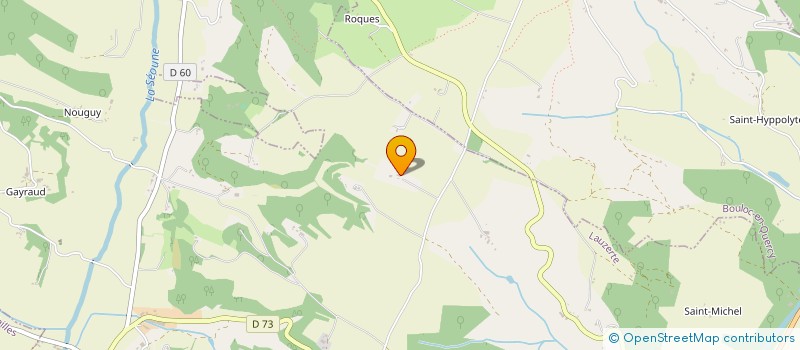 localisation de l'entreprise SCI LES FAUVETTES  LAUZERTE