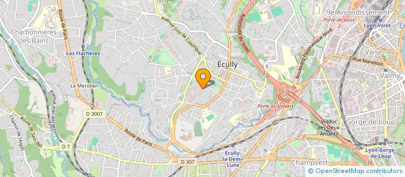 localisation de l'entreprise SCI LES FAUVETTES  ECULLY