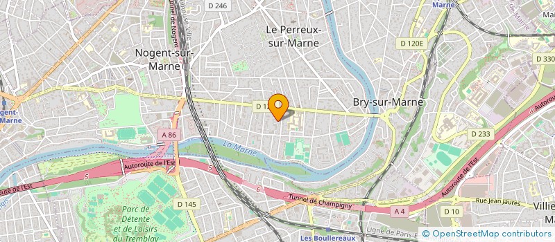 localisation de l'entreprise SCI LES FAUVETTES à LE PERREUX-SUR-MARNE