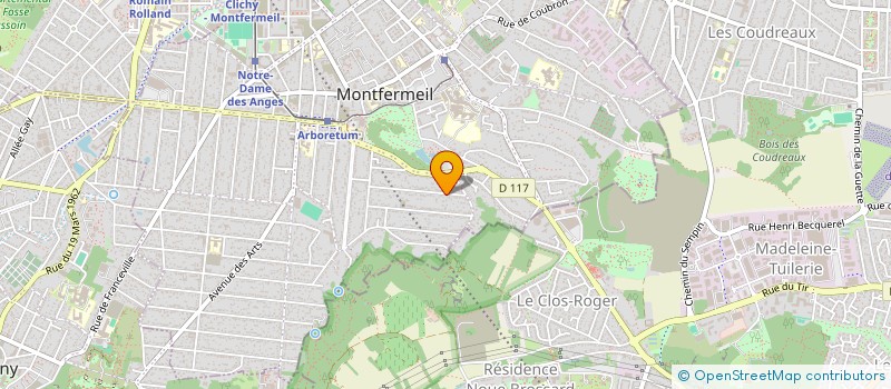 localisation de l'entreprise SCI LES FAUVETTES DE ROMERYL  MONTFERMEIL