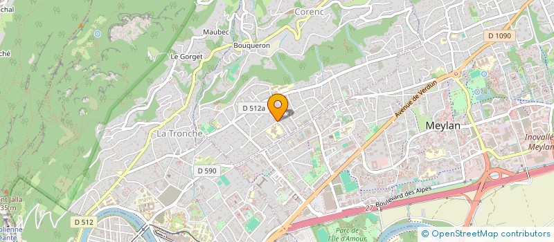 localisation de l'entreprise SCI LES FAYARDS  CORENC