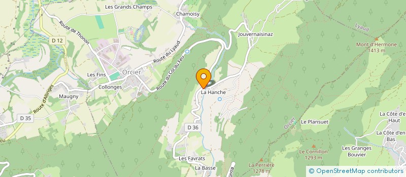 localisation de l'entreprise SCI LES FAYARDS  ORCIER