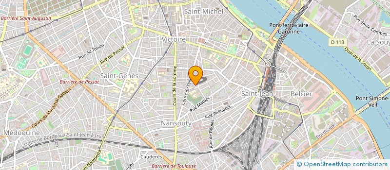 localisation de l'entreprise SCI LES FAYOUX  BORDEAUX