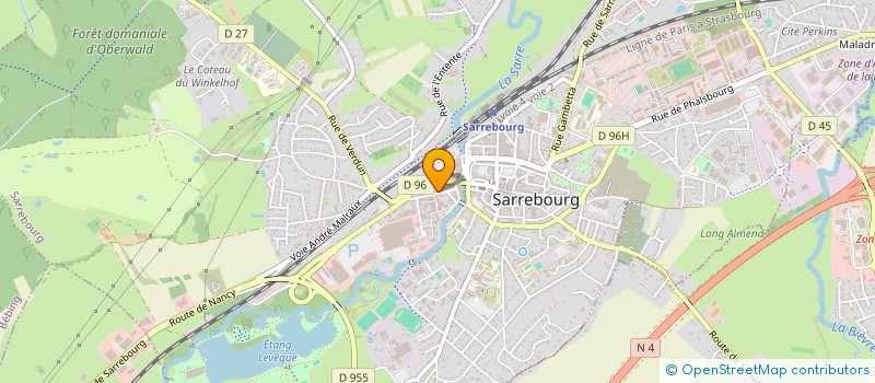 localisation de l'entreprise SCI LES FEES à SARREBOURG