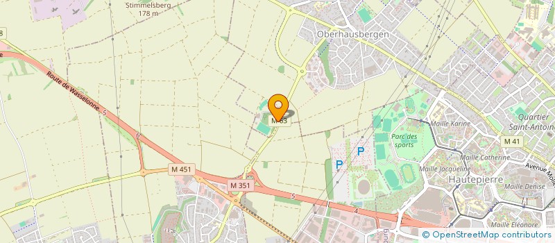 localisation de l'entreprise SCI LES FEIGNES  OBERHAUSBERGEN