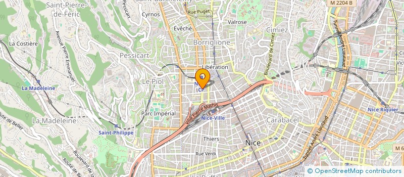 localisation de l'entreprise SCI LES FERIC  NICE