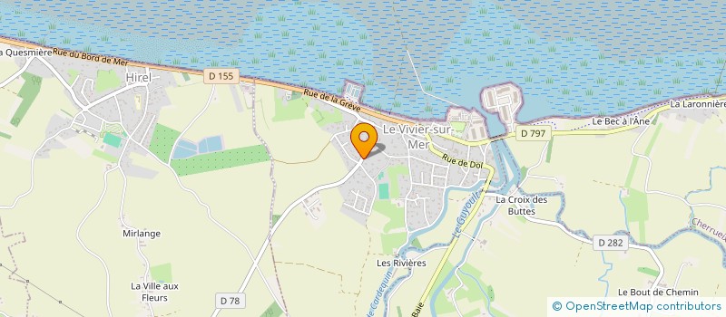 localisation de l'entreprise SCI LES FERMIERS DE LA BAIE  LE VIVIER-SUR-MER