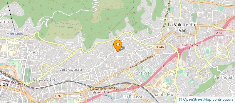 localisation de l'entreprise SCI LES FERRATIERES  TOULON